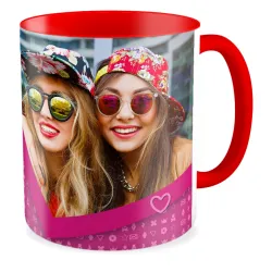 FOTO Kubek czerwony 330ml dla DZIEWCZYNY